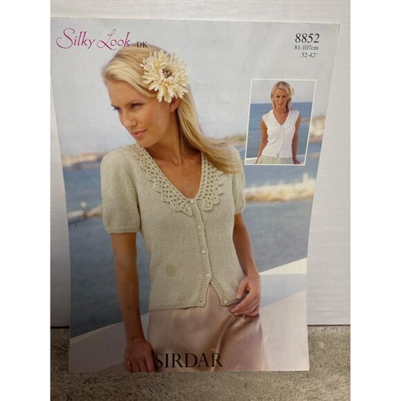 Sirdar Knitting & Crochet Pattern Leaflets For Sweaters 2 Ply DK & Aran Set of 3 - Picture 4 of 7